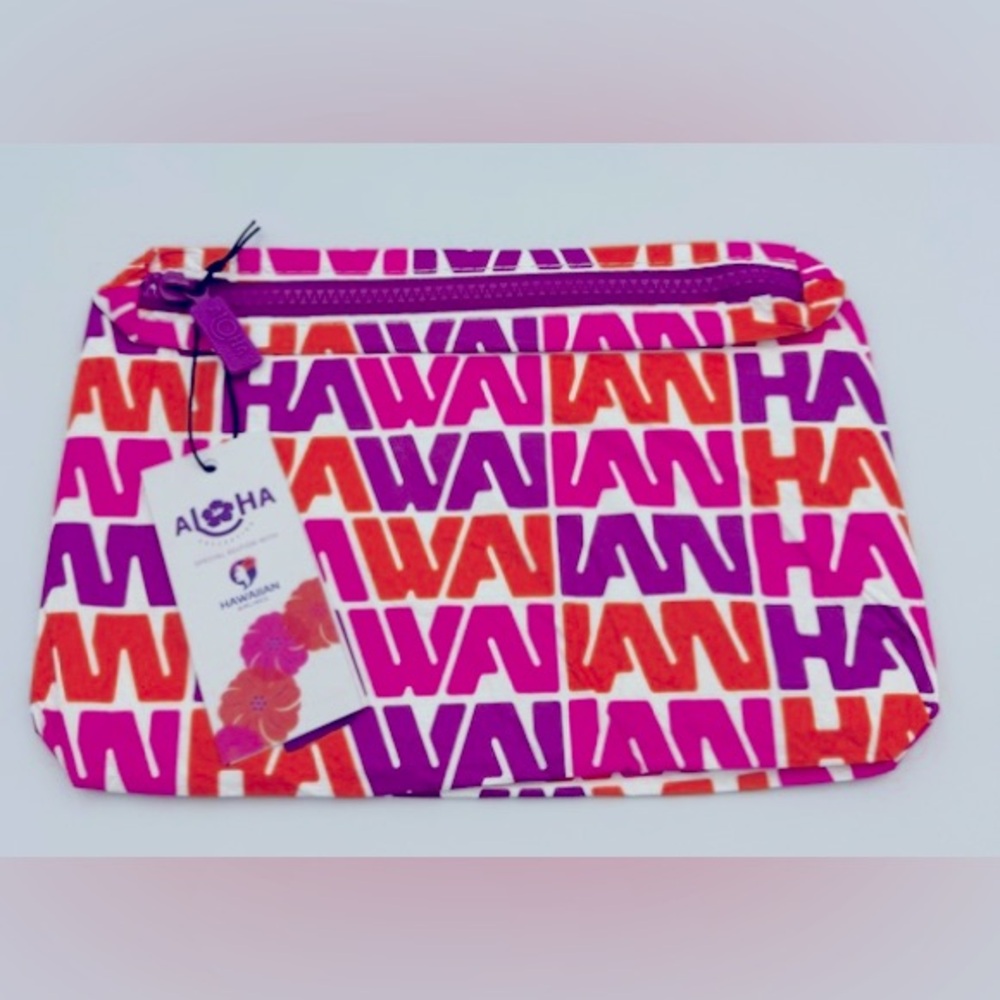 NWT✨ALOHA Collection x Hawaiian Airlines Mini Pouch Vintage Pint